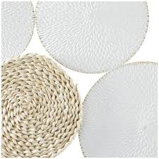 White Rope Design Plate Wall Decor