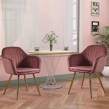 Check spelling or type a new query. Furniture Warehouse Uk Set Of 2 Pink Velvet Dining Chairs With Arms And Padded Seat Cushion Gold Legs For Kitchen Dining Room Accent Chair Armchair For Living Room Corner Chair Tub