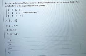Solve 3x3 System Of Linear Equations