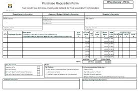Purchase Order Form Template Sharepoint Request Excel