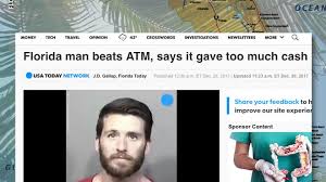 See more ideas about florida man meme, funny memes, funny pictures. Florida Man Headlines From 2019 See What He S Been Up To This Year