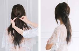 low chignon bridal hair tutorial