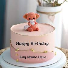 birthday wishes cake with name editor cake