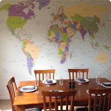World Map Mural Or Call