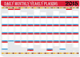 Vector Of Planing Chart Of All Daily Monthly Yearly 2015 Calendar