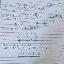 Given The Linear Equation 3x 4y 8 0