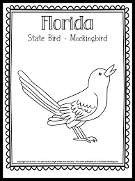 florida state bird coloring page the