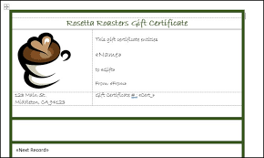 custom gift certificates in word