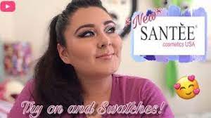 new santee cosmetics makeup try on