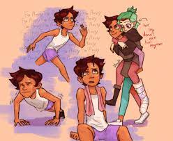 Vhoudk's art blog! — Luz working out just so she can carry Amity...