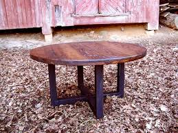 Round Coffee Table Wormy Chestnut Table