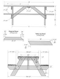 Free Picnic Table Woodworking Plans