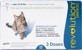 Revolution Topical Solution For Cats 5 1 15 Lbs 3 Treatments Blue Box
