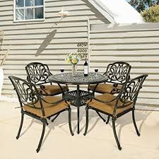 5 Pieces Outdoor Patio Dining Set All