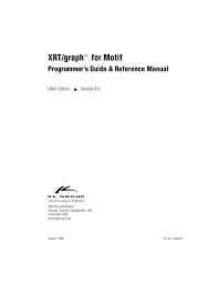 Xrt Graph For Motif Programmer S Guide Manualzz Com