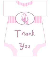 Baby Shower Thank You Card Template Free Best Of 6 Images Printable