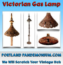 Vintage Victorian Era Gas Torch Lamp