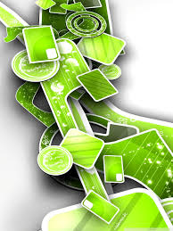 green abstract 3d art ultra hd desktop