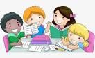 Image result for children doing homework clipart