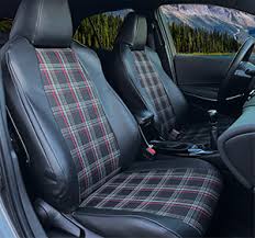 plaid seat covers car truck suv seat