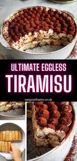 Desserts to make using lady finger biscuits : Eggless Tiramisu With Homemade Ladyfingers Video Sanjana Feasts Desserts