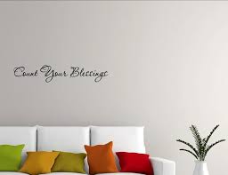count your blessings wall decor
