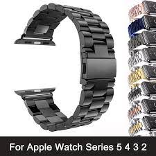 You can buy a wide selection of apple watch band sets online, like strapsco, or in apple stores. For Apple Watch Series 6 5 4 3 2 Band Strap 40mm 44mm 42mm Black Stainless Steel Bracelet Strap Adapter For Iwatch Band 4 3 38mm Watch Deals Watch High Definition Videosbracelet Watch Aliexpress