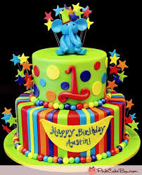 The pink for girls and blue for boys is traditional. Boys Birthday Cake Ideas Design Dazzle 1st Birthday Cakes Elephant Birthday Cakes Elephant Cakes