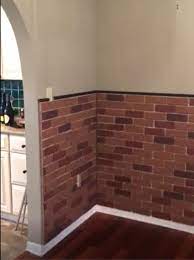 Brick Baseboard Diy Brick Walls