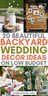 backyard wedding ideas on a budget