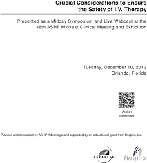 Crucial Considerations To Ensure The Safety Of I V Therapy