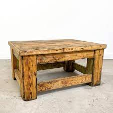 Industrial Wooden Coffee Table For