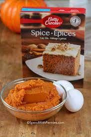 Pumpkin Puree Spice Cake Mix gambar png