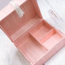 baby jewelry box in moiré with