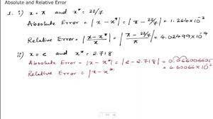 absolute and relative error part 1