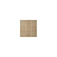 Double Slatted Fence Panel Multipack