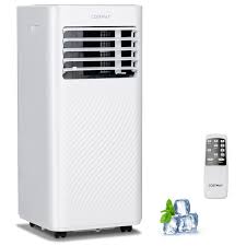 4 in 1 8000 btu air conditioner with cool fan dehumidifier and sleep mode white costway