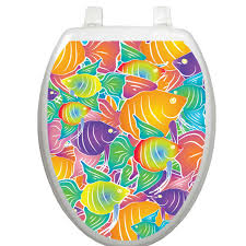 Fish Frenzy Toilet Seat Decoration