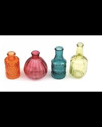 Bud Vases Mini Stem Bottles Coloured