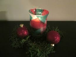 Faux Stained Glass Candle Holder My