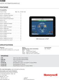 Z Wave B00l9jgk9g Honeywell Vista Automation Module Vam Data
