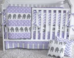 purple elephant crib bedding set deals