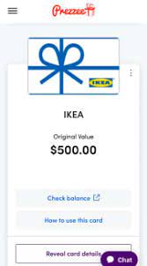 4 x 500 ikea gift cards other