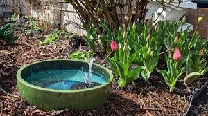diy solar powered water feature