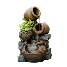 Multi Pots Outdoor Water Fountain