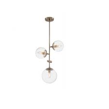 Nuvo 60w Sky Series Pendant Light W Clear Glass 3 Lights Burnished Brass Nuvo 60 7124 Homelectrical Com