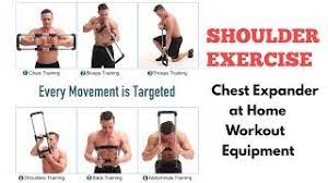 chest expander shoulder exercises at
