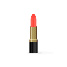 realistic lipstick isolated on white