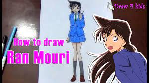How to draw Ran Mouri from Detective Conan