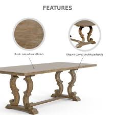 Trestle Extendable Dining Table Seats